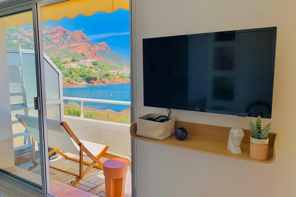 Apartamento Antheor - Vue Exceptionnelle - Refait A Neuf 4 Couchages Saint-Raphaël Exterior foto